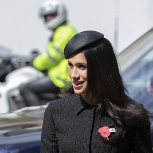 Meghan Markle et le prince Harry ont été rejoints par le prince William pour le service commémoratif de l'ANZAC Day en l'abbaye de Westminster, le 25 avril 2018 à Londres.