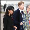 Meghan Markle et le prince Harry le 25 avril 2018 à l'abbaye de Westminster à Londres pour la messe commémorative de l'ANZAC Day.