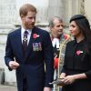 Le prince Harry et Meghan Markle le 25 avril 2018 à l'abbaye de Westminster à Londres pour la messe commémorative de l'ANZAC Day. 