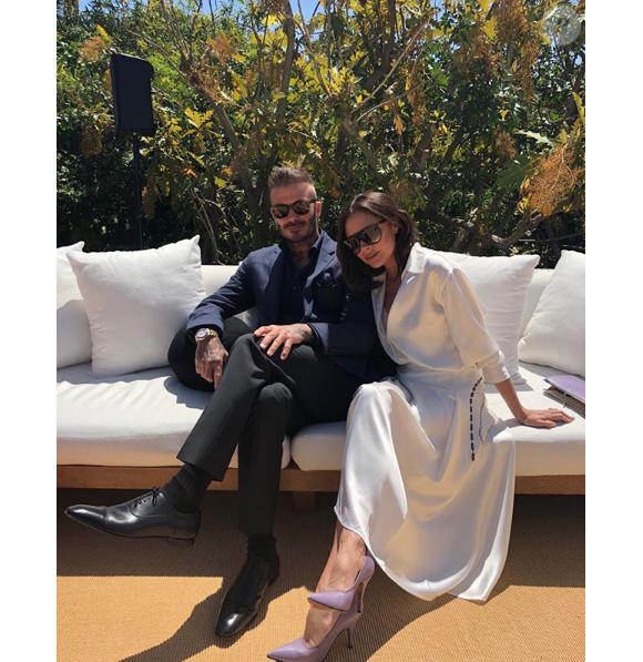 Harper Beckham dévoile son charmant accent anglais sur Instagram, ce 25 avril 2018.