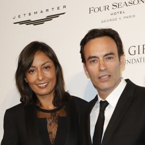 Anthony Delon, Leïla Kaddour au photocall de la 9e édition du "Global Gift Gala" à l'hôtel Four Seasons George V à Paris, le 25 avril 2018. © Marc Ausset-Lacroix/Bestimage