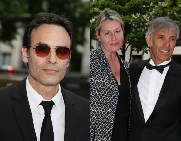 Anthony Delon, Paul Belmondo et sa femme Luana arrivent au Global Gift Gala 2018 à Paris le 25 avril. Denis Guignebourg / Bestimage