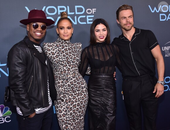 Jenna Dewan, animatrice de "World of Dance" avec Jennifer Lopez, Ne-Yo et Derek Hough, à la présentation de la nouvelle saison à New York, le 1er mai 2018.  