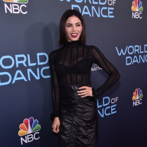 Jenna Dewan, animatrice de "World of Dance" avec Jennifer Lopez, Ne-Yo et Derek Hough, à la présentation de la nouvelle saison à New York, le 1er mai 2018.