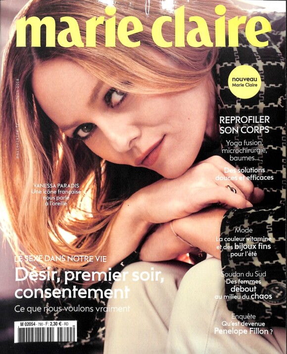 Couverture du magazine "Marie Claire" en kiosques le 3 mai 2018