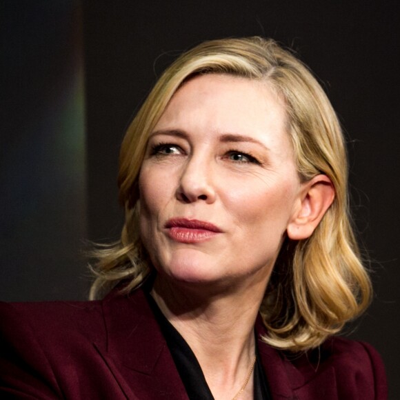 L'Ambassadrice de bonne volonté du HCR Cate Blanchett, récompensée pour son engagement caritatif - Cérémonie d'ouverture du sommet économique mondial de Davos. Le 22 janvier 2018