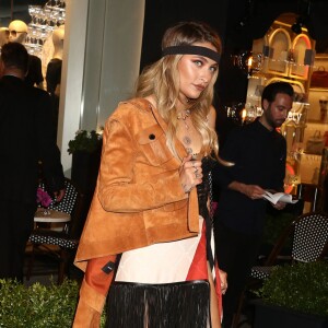 Paris Jackson assiste à la soirée d'ouverture du magasin Longchamp sur la 5th Avenue à New York, le 3 mai 2018.