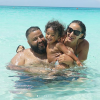 DJ Khaled, sa fiancée Nicole et leur fils Asahd en vacances aux Bahamas. Mai 2018.