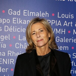 Claire Chazal - Le professeur S. Lyonnet, président de l'Institut des maladies génétiques, et le galériste K. Mennour ont organisé la soirée "Heroes for Imagine", une grande vente aux enchères d'oeuvres d'art animée par G. Elmaleh et dirigée par le président de Christie's F. de Ricqlès à l'institut Imagine, dans le XVe arrondissement de Paris. Les fonds récoltés au cours de la soirée vont pouvoir financer la recherche médicale au sein d'Imagine, "un institut qui allie au même endroit les enfants malades, leurs familles, les chercheurs et les médecins", explique S. Lyonnet. Paris, le 12 Février 2018. © Dominique Jacovides/Bestimage
