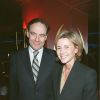 Xavier Couture et Claire Chazal lors d'un dîner caritatif en février 2002