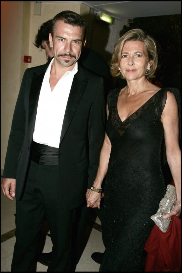 Philippe Torreton et Claire Chazal au dîner d'ouverture du 59e Festival de Cannes en mai 2006