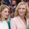Léa Seydoux et Cate Blanchett, présidente du jury - Photocall avec les membres du jury du 71ème Festival International du Film de Cannes le 8 mai 2018. © Borde/Jacovides/Moreau / Bestimage