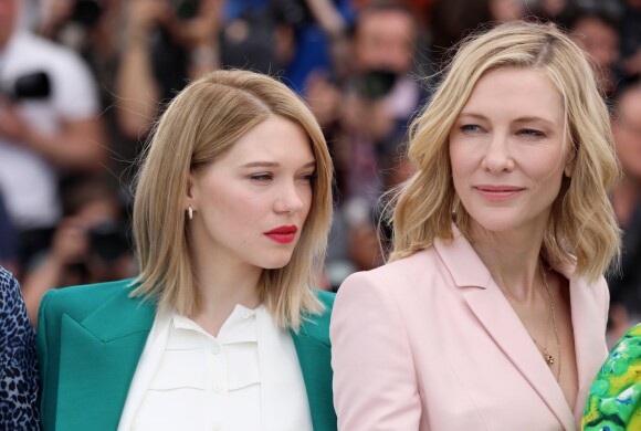 Léa Seydoux et Cate Blanchett, présidente du jury - Photocall avec les membres du jury du 71ème Festival International du Film de Cannes le 8 mai 2018. © Borde/Jacovides/Moreau / Bestimage