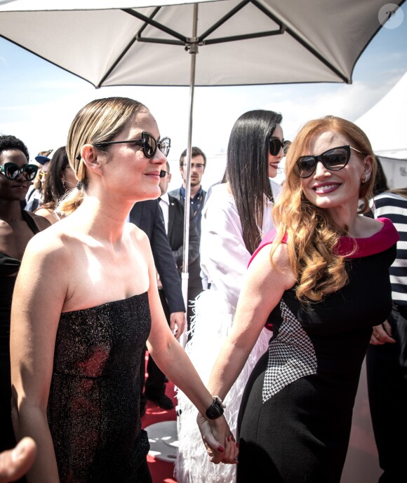 Lupita Nyong'o, Penelope Cruz, Jessica Chastain, Marion Cotillard, Fan Bingbing au photocall de "355" lors du 71ème Festival International du Film de Cannes, le 10 mai 2018. © Jacovides-Borde-Moreau/Bestimage