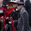 Le prince Harry, barbu, lors de la cérémonie du Remembrance Sunday à Londres le 12 novembre 2017.