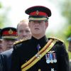 Le prince Harry assiste à une commémoration en grande tenue à Stafford le 11 juin 2015  11 June 2015. Prince Harry wearing his Knight Commander of the Royal Victorian order for the first time as he joins Prime Minister David Cameron as they attend a Service to Rededicate The Bastion Memorial at the National Memorial Arboretum, Staffordshire11/06/2015 - Stafford