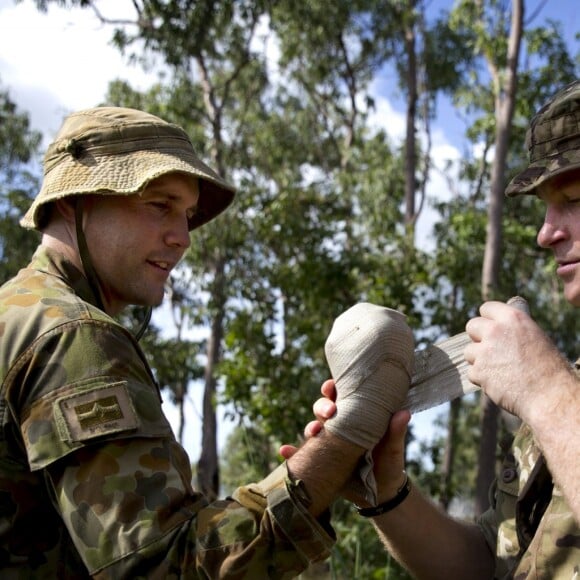 Le prince Harry en Australie à Darwin en 2015, sa dernière mission avant de quitter l'armée.