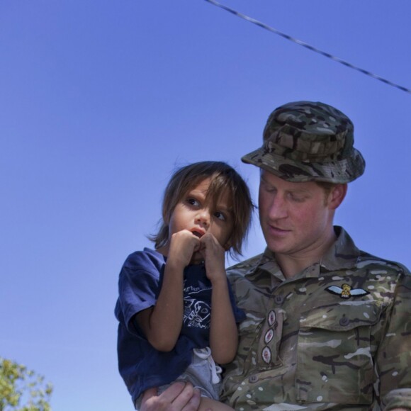 Le prince Harry en Australie à Darwin en 2015, sa dernière mission avant de quitter l'armée.