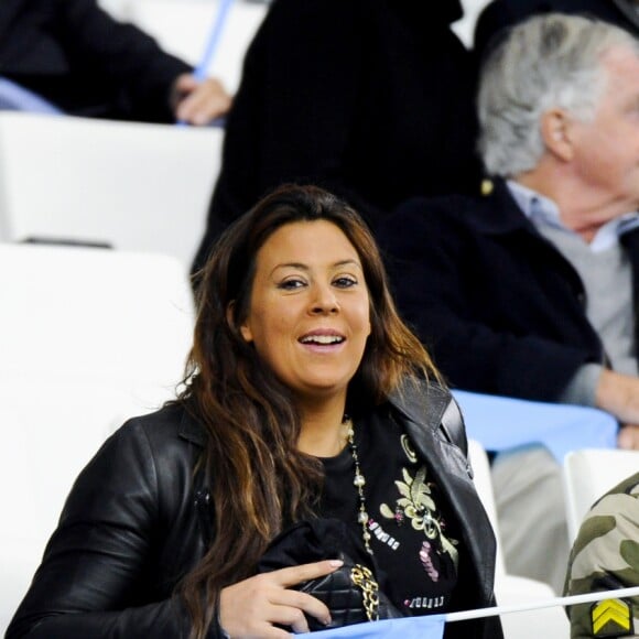 Marion Bartoli - Célébrités assistent au clasico, match de ligue 1 entre Paris Saint-Germain (PSG) et l'Olympique de Marseille (OM) au stade Vélodrome à Marseille, France, le 22 octobre 2017.