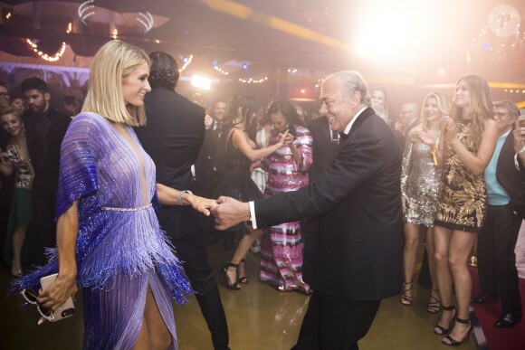 Paris Hilton, Fawaz Gruosi lors de la soirée du 25ème anniversaire de De Grisogono en marge du 71ème festival international du film de Cannes à Antibes le 15 mai 2018 © Borde / Jacovides / Moreau / Bestimage