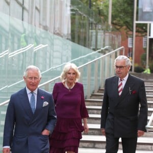 Le prince Charles, prince de Galles, et Camilla Parker Bowles, duchesse de Cornouailles, assistent à la célébration du 150e anniversaire de l'agence "Press Assocation (PA)" à Londres, le 16 mai 2018. Le prince Charles conduira Meghan Markle à l'autel lors de son mariage avec le prince Harry.