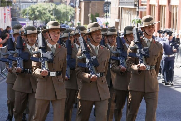Répétitions et préparatifs en vue du mariage du prince Harry et de Meghan Markle. Windsor, le 17 mai 2018.