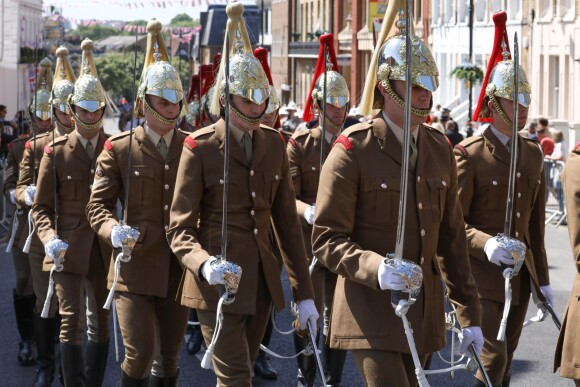 Répétitions et préparatifs en vue du mariage du prince Harry et de Meghan Markle. Windsor, le 17 mai 2018.