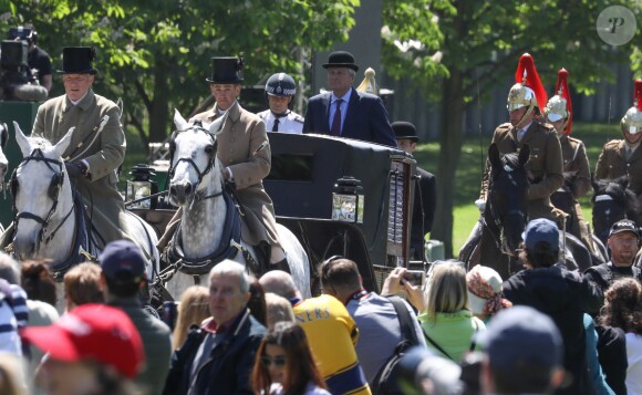 Répétitions et préparatifs en vue du mariage du prince Harry et de Meghan Markle. Windsor, le 17 mai 2018.