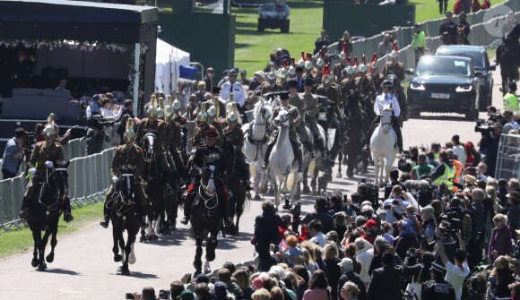 Répétitions et préparatifs en vue du mariage du prince Harry et de Meghan Markle. Windsor, le 17 mai 2018.