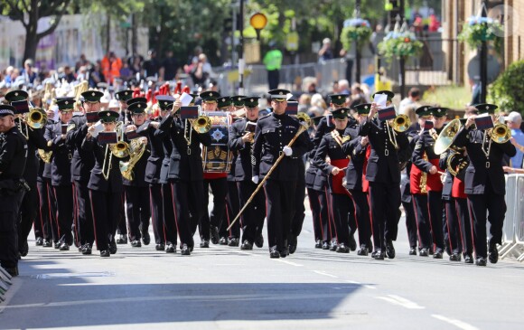 Répétitions et préparatifs en vue du mariage du prince Harry et de Meghan Markle. Windsor, le 17 mai 2018.
