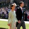 Pippa Middleton et son mari James Matthews arrivent à la chapelle St. George pour le mariage du prince Harry et de Meghan Markle au château de Windsor, Royaume Uni, le 19 mai 2018.