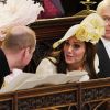 Le prince William et Kate Middleton dans la chapelle St George au château de Windsor pour le mariage de Meghan Markle et du prince Harry, le 19 mai 2018.