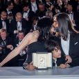 Nadine Labaki, Zain Alrafeea, Khaled Mouzanar (Prix du jury pour Capharnaum) - Photocall de la remise des palmes lors de la cérémonie de clôture du 71ème Festival International du Film de Cannes le 19 mai 2017. © Borde-Moreau/Bestimage