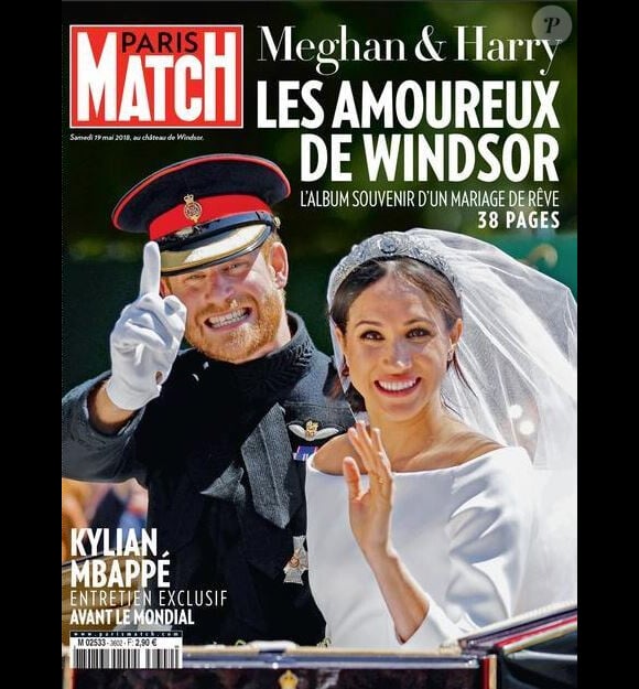 Couverture du magazine "Paris Match", numéro en kiosques le 22 mai 2018.