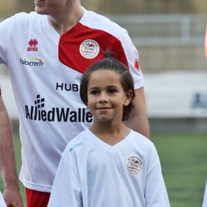 Le prince Albert II de Monaco et Louis Ducruet - Traditionnel match de football caritatif opposant l'A.S. Star Team for Children à l'Association Mondiale des Pilotes de F1 au stade Lucien Rhein à Menton, le 22 mai 2018. L'équipe du prince A. II de Monaco a remporté la rencontre par 2 buts à 1. © Bruno Bebert/Bestimage