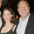  Robert Rodriguez, Rose McGowan et Harvey Weinstein à la soirée Chopard Trophy lors du Festival de Cannes en mai 2007 
