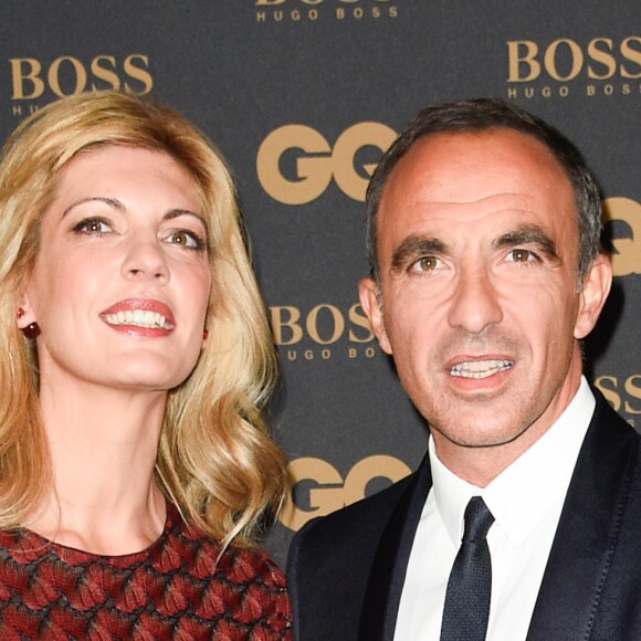 Nikos Aliagas et sa compagne Tina Grigoriou lors de la soirée de la 8ème édition des GQ Hommes de l'Année 2017 au Trianon à Paris, France, le 15 novembre 2017. © Coadic Guirec/Bestimage