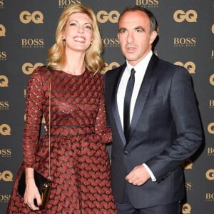 Nikos Aliagas et sa compagne Tina Grigoriou lors de la soirée de la 8ème édition des GQ Hommes de l'Année 2017 au Trianon à Paris, France, le 15 novembre 2017. © Coadic Guirec/Bestimage