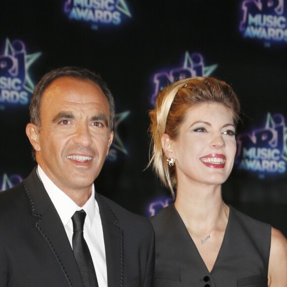 Nikos Aliagas et sa compagne Tina Grigoriou lors de la 18ème cérémonie des "NRJ Music Awards" au Palais des Festivals à Cannes, le 12 novembre 2016. © Christophe Aubert via Bestimage