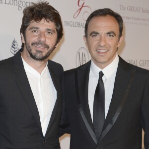 Patrick Fiori et Nikos Aliagas - 4eme edition du "Global Gift Gala", copresidee par Eva Longoria et presentee par Nikos Aliagas, au George V a Paris le 13 mai 2013.