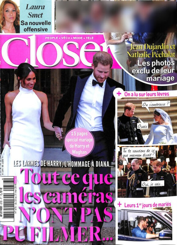 Couverture du magazine "Closer", numéro 676 en kiosques le 25 mai 2018.