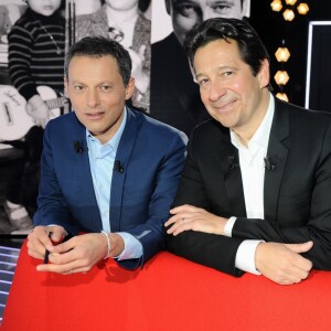 Exclusif - Enregistrement de l'émission"Le Divan" présentée par Marc-Olivier Fogiel avec Laurent Gerra en invité, qui sera diffusée le 25 Mai 2018 sur France 3. © Guillaume Gaffiot / Bestimage