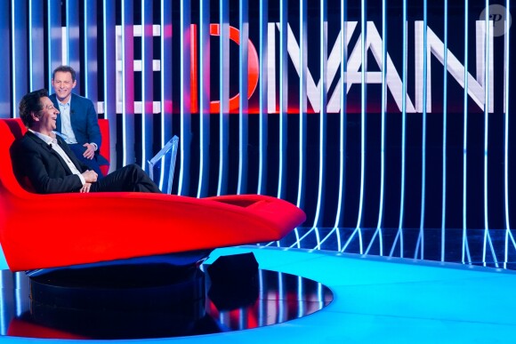 Exclusif - Enregistrement de l'émission"Le Divan" présentée par Marc-Olivier Fogiel avec Laurent Gerra en invité, qui sera diffusée le 25 Mai 2018 sur France 3. © Guillaume Gaffiot / Bestimage