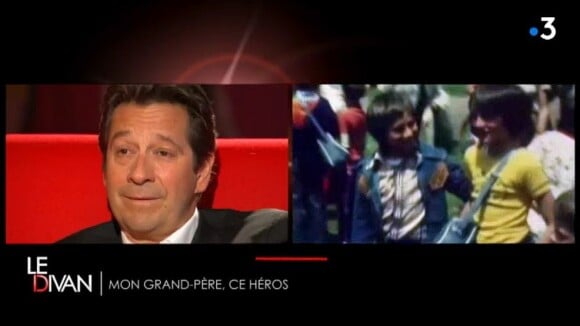 Laurent Gerra très ému pour évoquer son grand-père dans l'émission "Le Divan" de Marc-Olivier Fogiel diffusée le 25 mai 2018 en prime-time sur France 3.