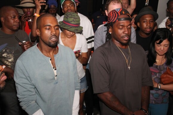 Kanye West et Pusha-T en 2013.