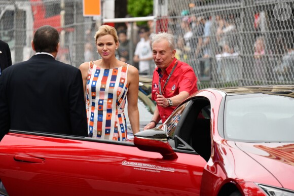 Le prince Albert II de Monaco et la princesse Charlene arrivent au 76e Grand Prix de Formule 1 de Monaco le 28 mai 2018. © Bruno Bebert/Bestimage
