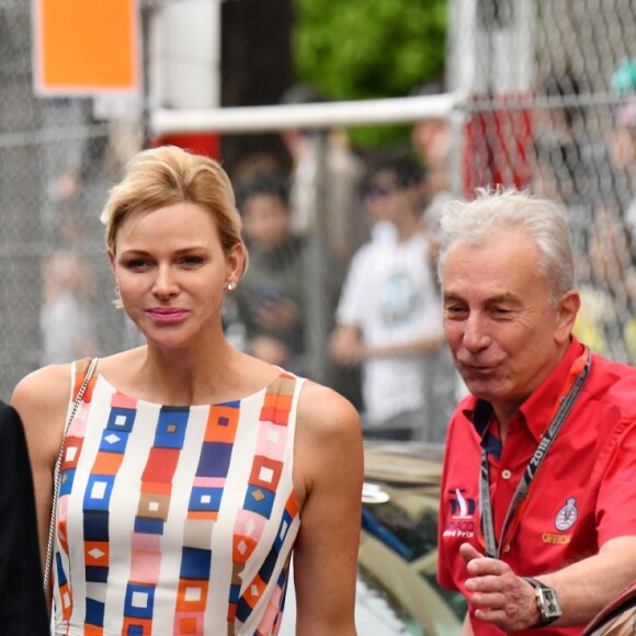Le prince Albert II de Monaco et la princesse Charlene arrivent au 76e Grand Prix de Formule 1 de Monaco le 28 mai 2018. © Bruno Bebert/Bestimage