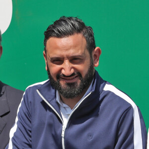 Cyril Hanouna - Célébrités dans les tribunes du Rolex Monte-Carlo Masters 2018 à Roquebrune Cap Martin, France, le 21 avril 2018.