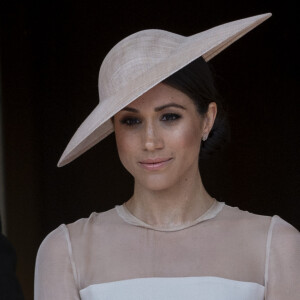 Meghan Markle, duchesse de Sussex lors de la garden party pour les 70 ans du prince Charles au palais de Buckingham à Londres. Le 22 mai 2018