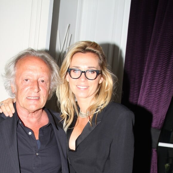 Exclusif - Didier Barbelivien et sa femme Laure - Soirée au Studio Harcourt pour le mariage de David Barbelivien et Valentine le 20 mai 2018 © Philippe Baldini / Bestimage